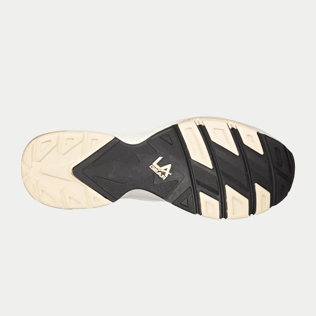 LA Gear Men's Turbo Light-Up Mid Off-White and Black
