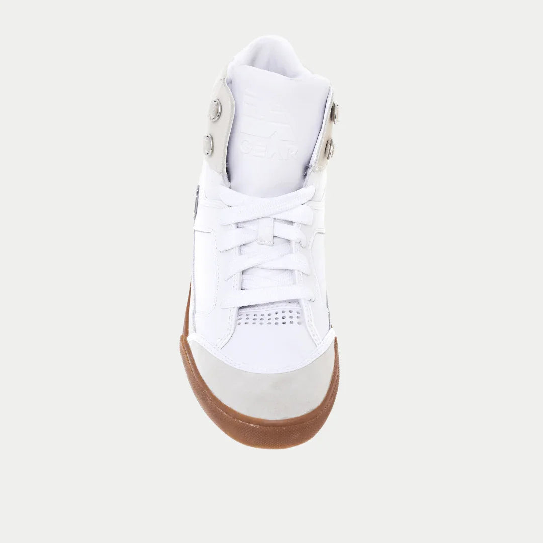LA Gear Men's Court High Vintage High-top White Front View.