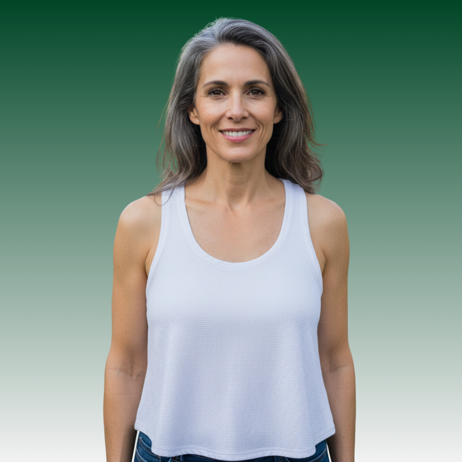 LA Gear Women’s Athletic Mesh Tank White