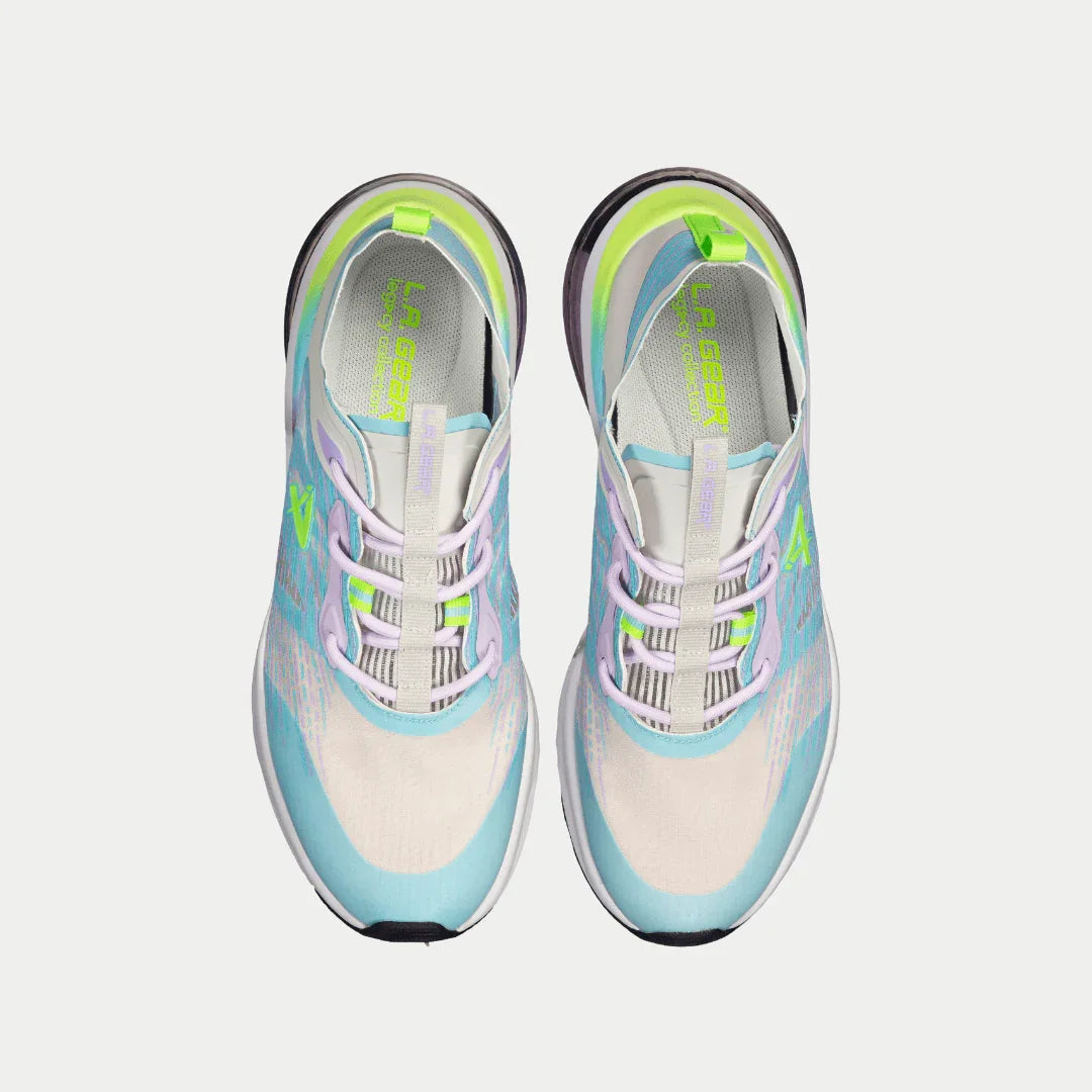 LA Gear Women’s Artesia Low Top Gray and Light Blue