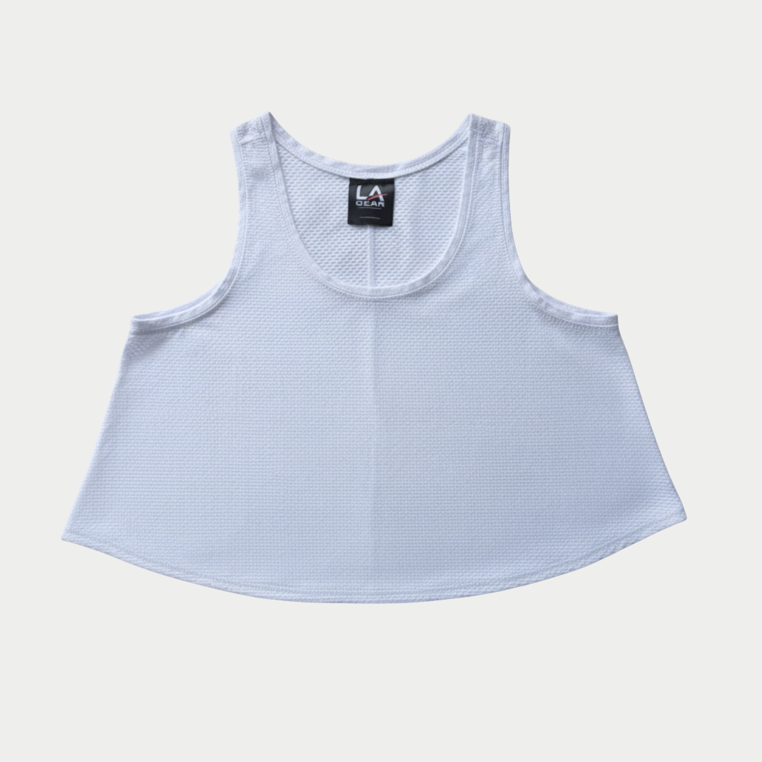 LA Gear Women’s Athletic Mesh Tank White