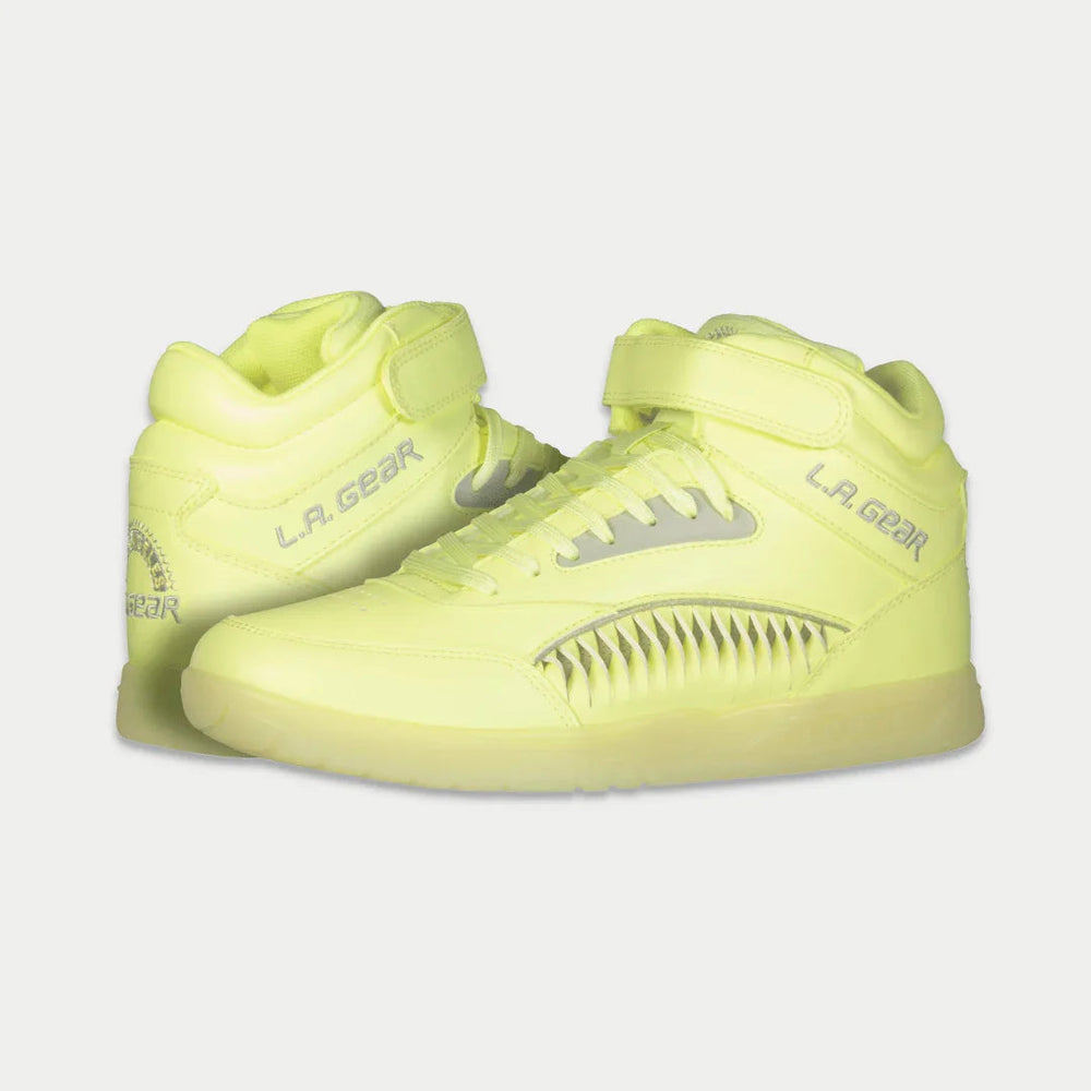 LA Gear Women’s Flame High-top Neon Yellow Glow