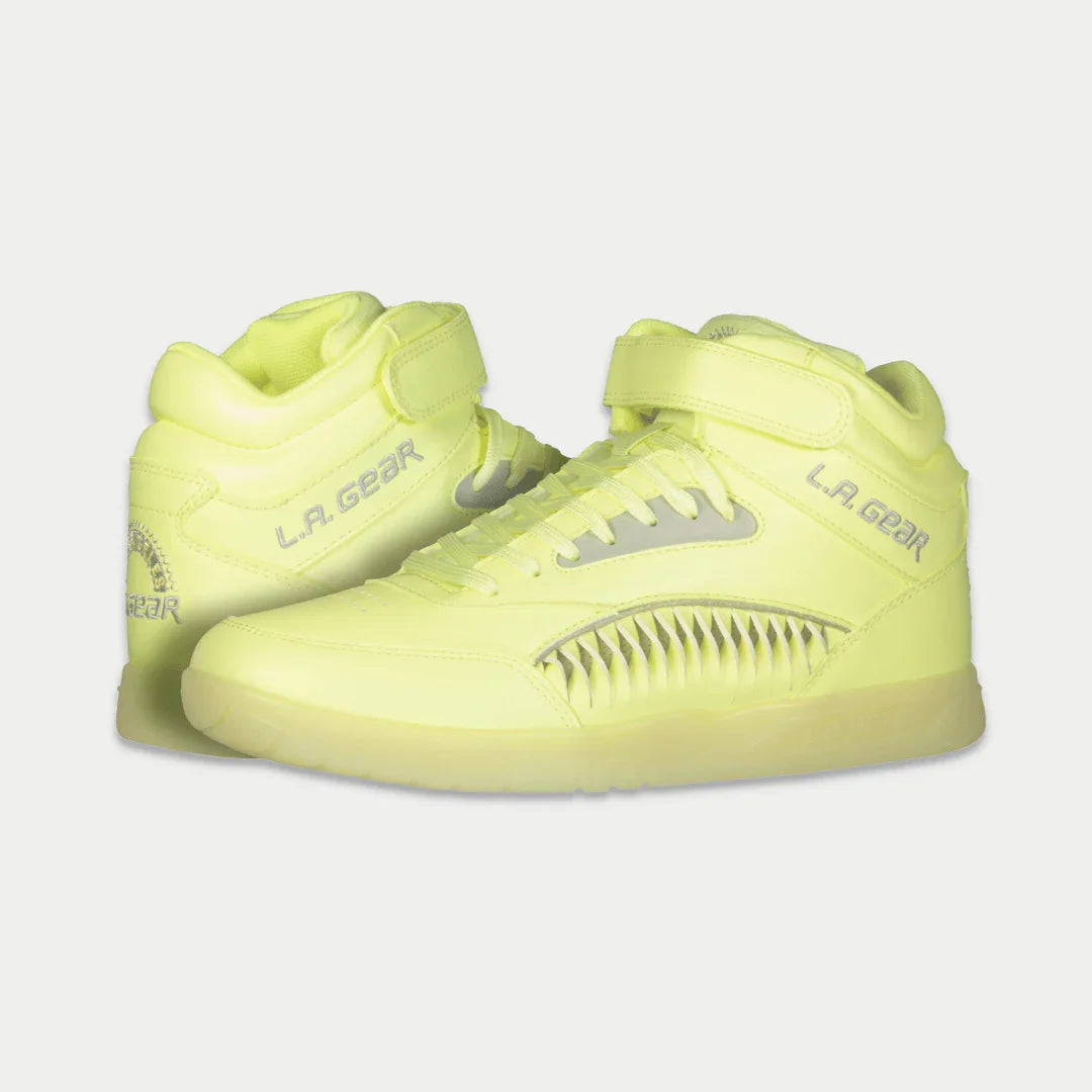 LA Gear Women’s Flame High-top Neon Yellow Glow