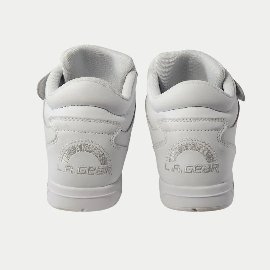 LA Gear Women's Flame Retro High-top White Back View.