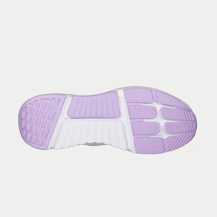 LA Gear Women's Mid-City Low Top Lavender and Pink Bottom View.