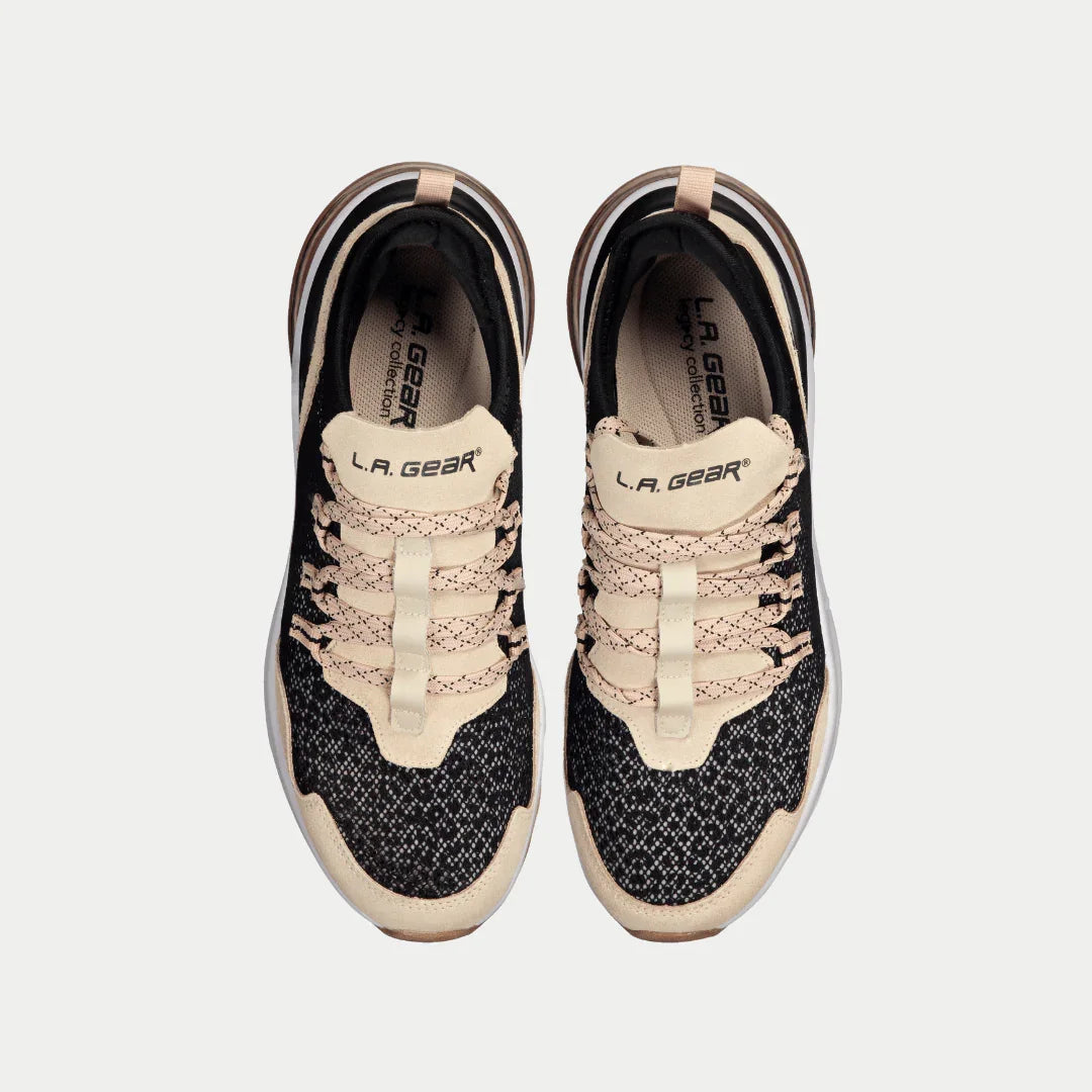 LA Gear Women’s Runyon Low Top Black and Pink