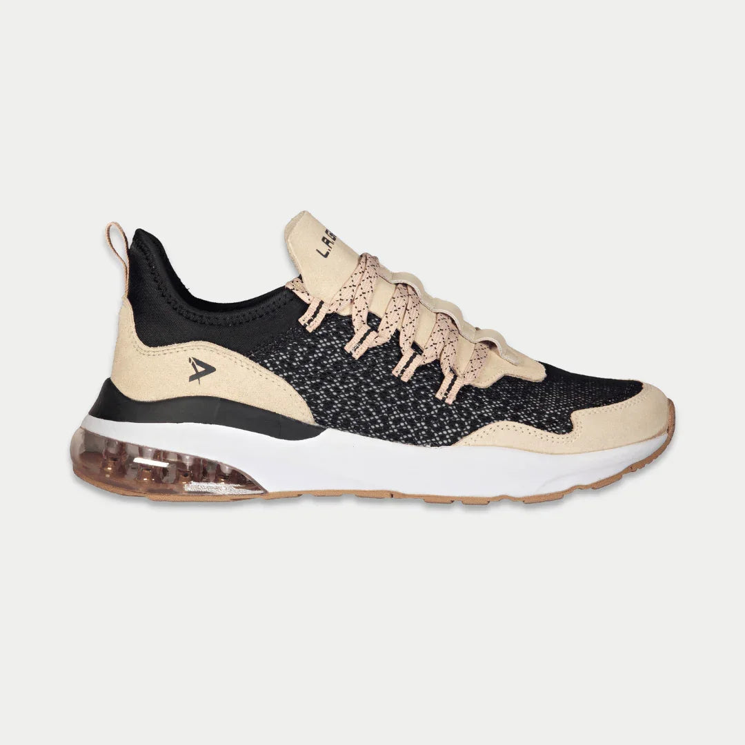 LA Gear Women’s Runyon Low Top Black and Pink