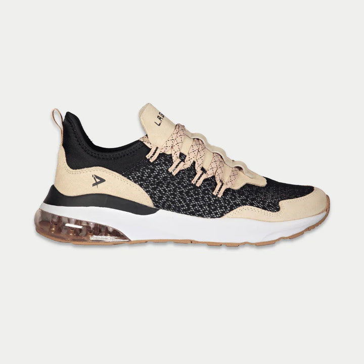 LA Gear Women’s Runyon Low Top Black and Pink