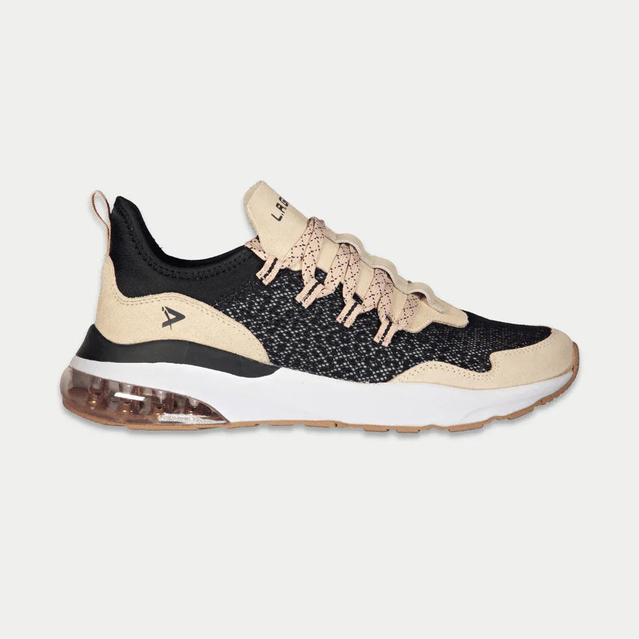 LA Gear Women’s Runyon Low Top Black and Pink