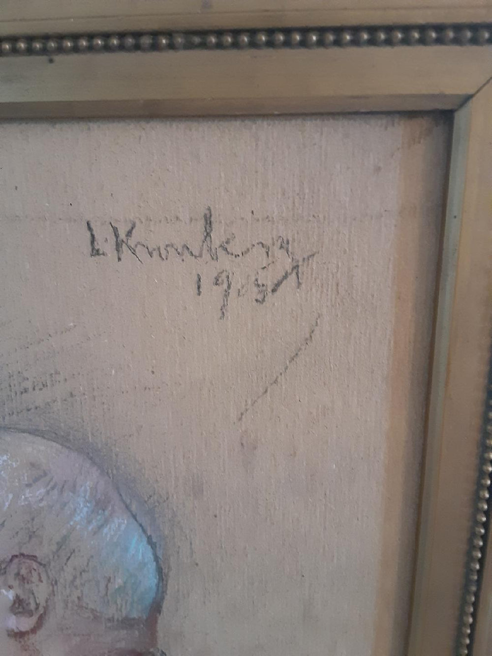 Louis Kronberg Mixed Media Friend E.H.C Professor Signature Photo