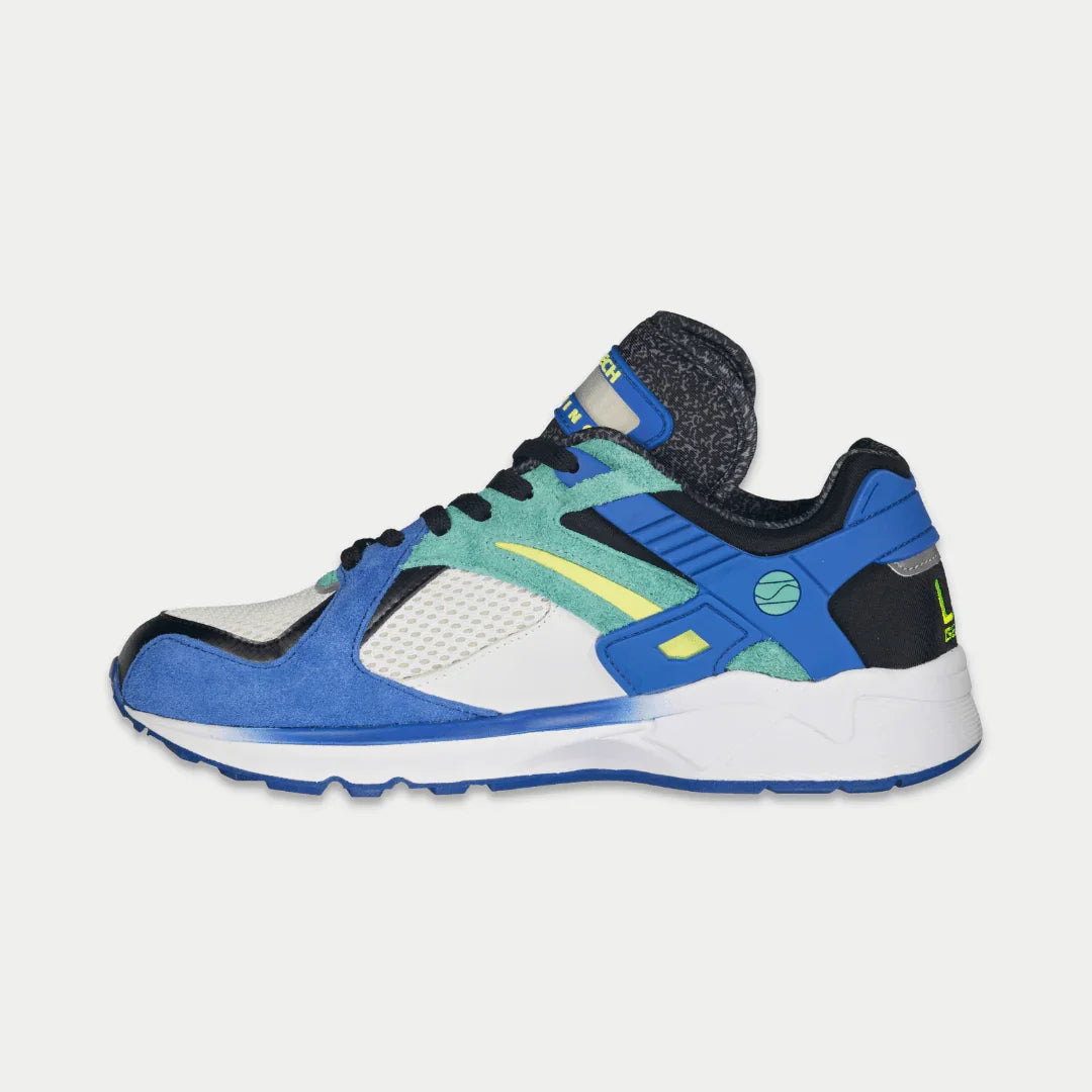LA Gear Men's Catapult Light-Up Low Top Blue x Green
