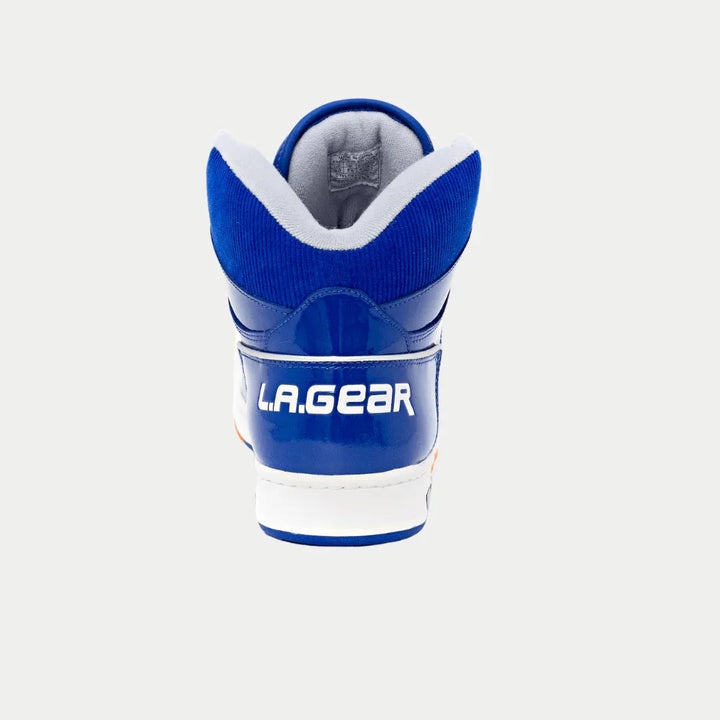 LA Gear Men’s Star Shooter Vintage High-top Blue Back View.
