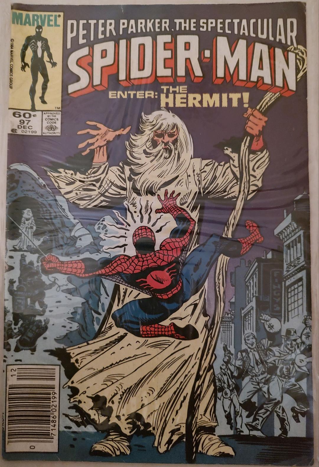 Peter Parker Spectacular Spiderman #97 Comic Book Cover