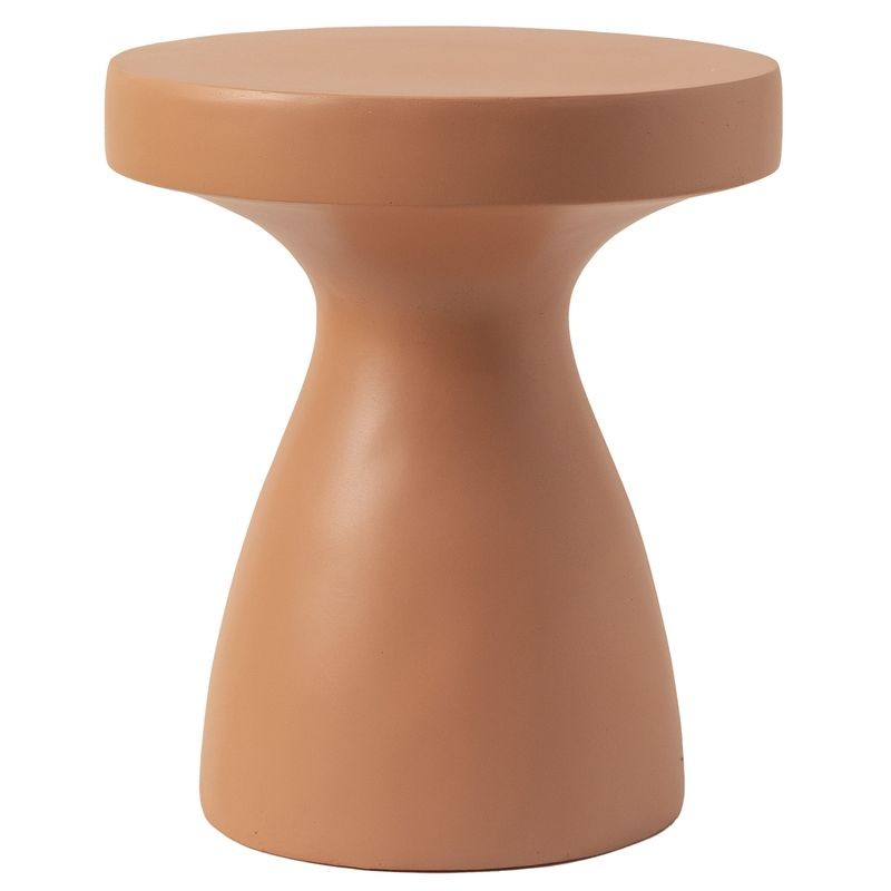 Leisuremod Modern Side End Table Wisp Series in Pink