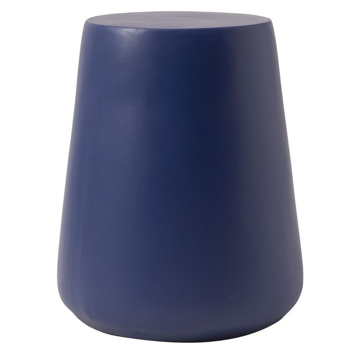 Leisuremod Modern Side End Table Glint Series in Saphire Blue