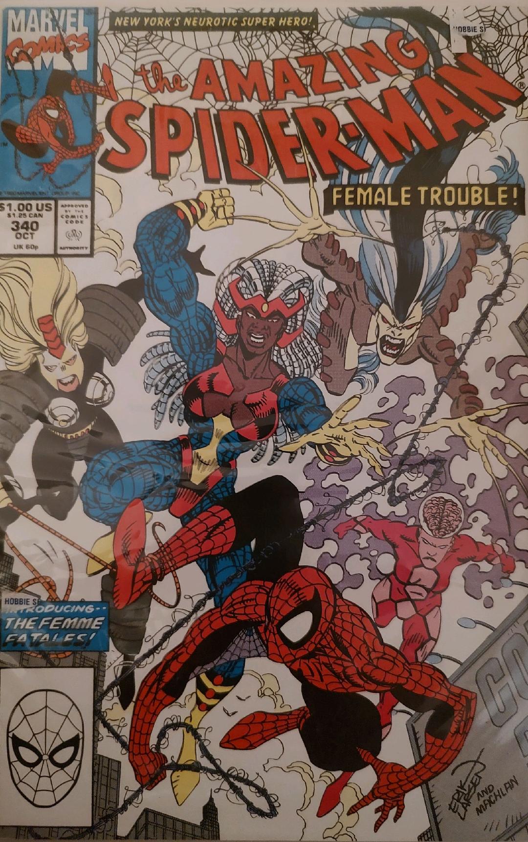 The Amazing Spiderman #340 Comic Book Cover