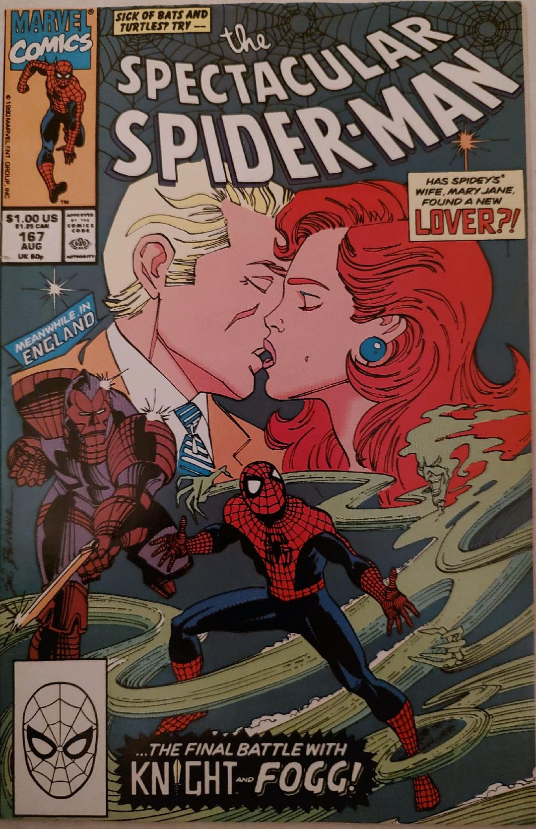 The Spectacular Spiderman #167 Comic Book Cover