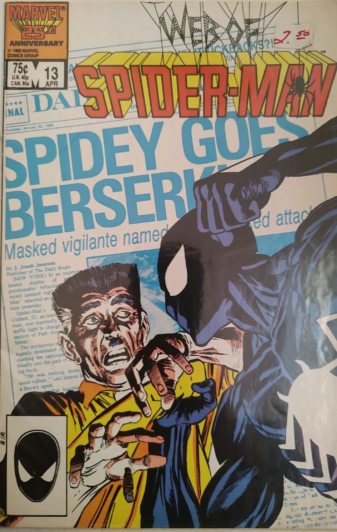 Web of Spiderman #13 Comic Book Cover