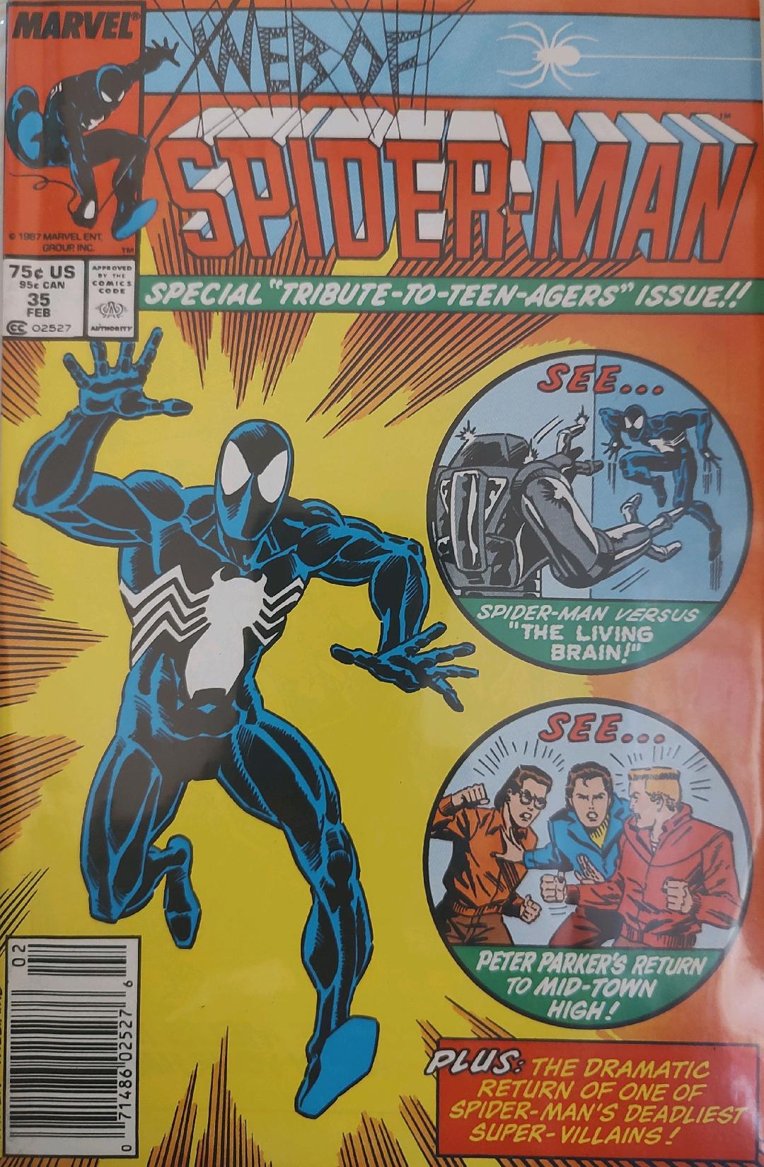 Web of Spiderman #35 Comic Book Cover