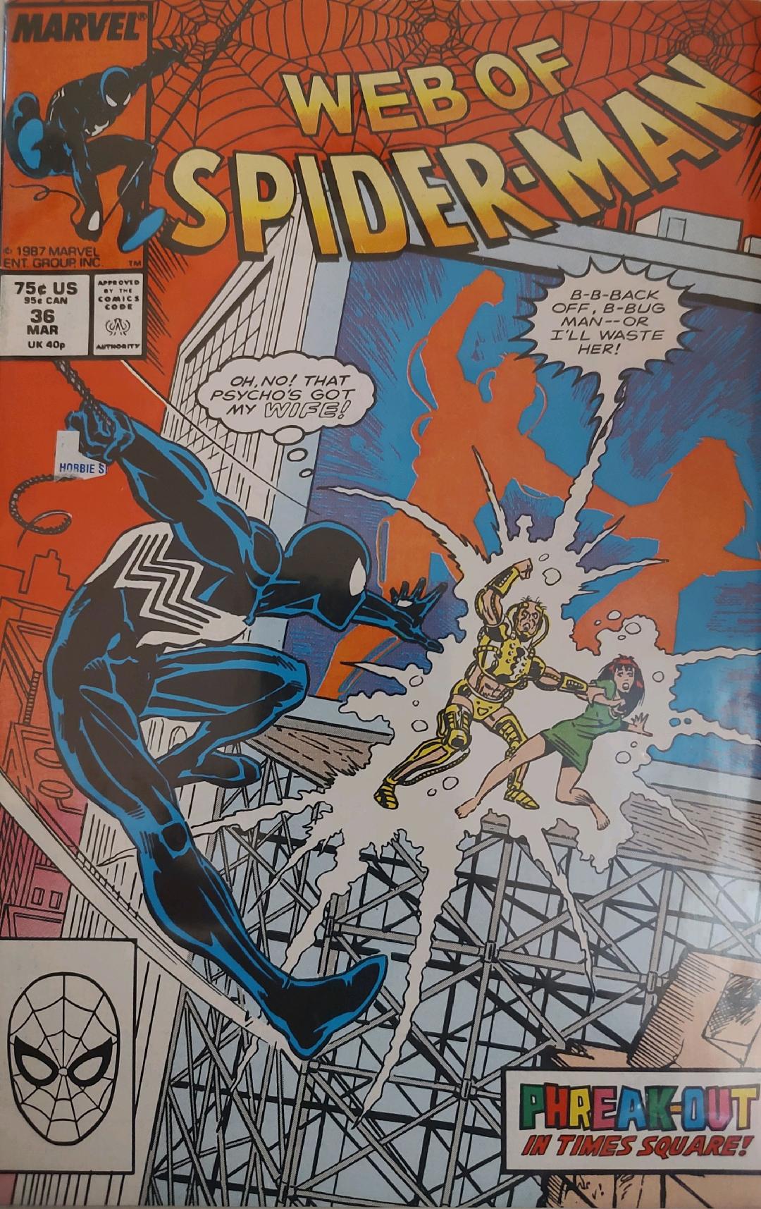 Web of Spiderman #36 Comic Book Cover