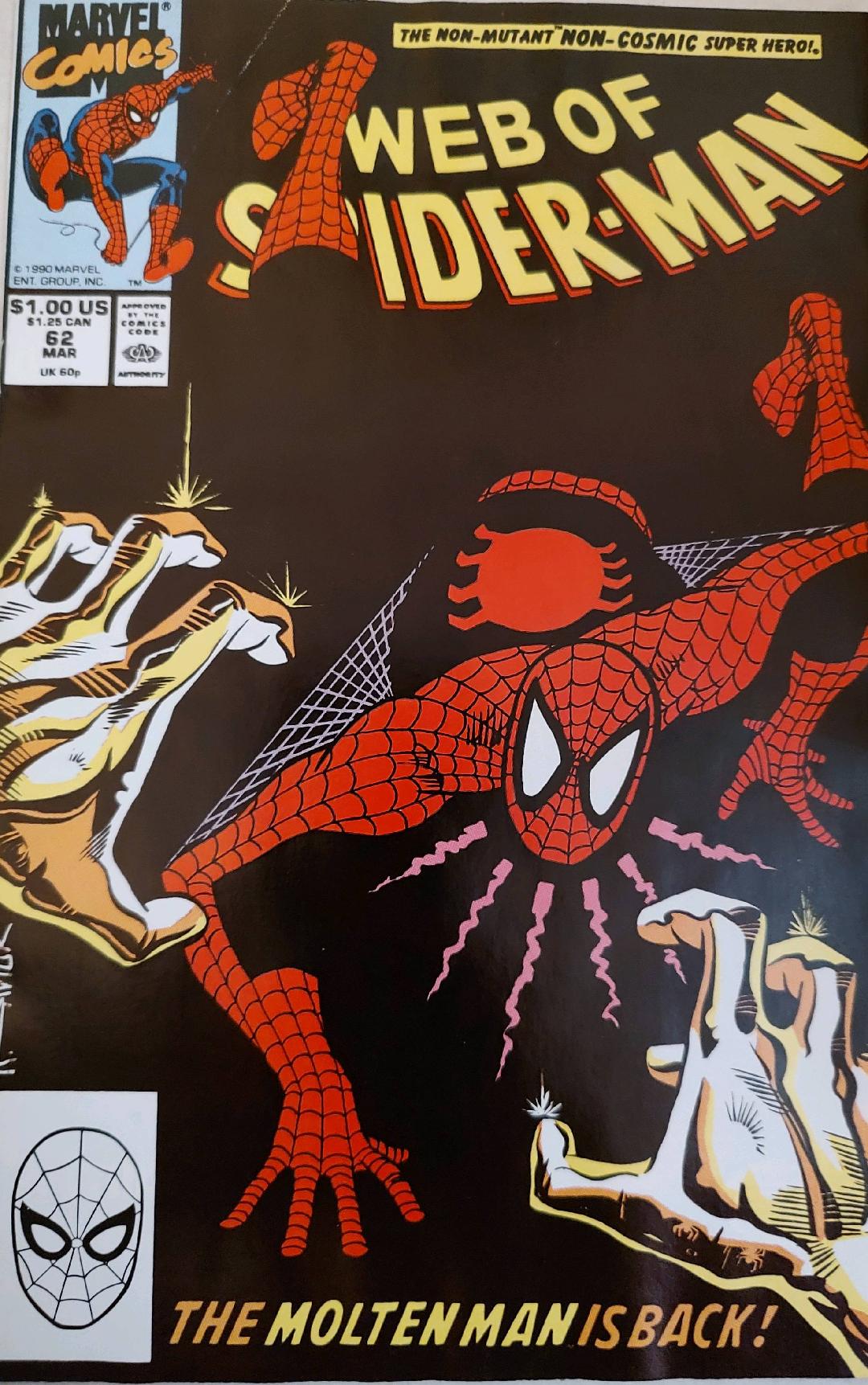 Web of Spiderman #62 Comic Book Cover