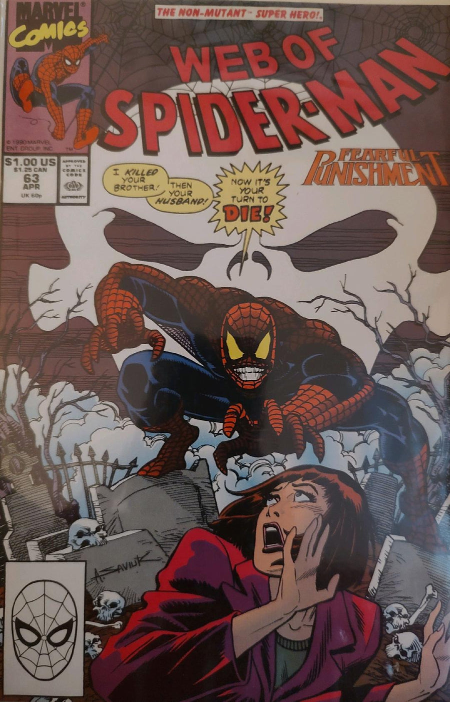 Web of Spiderman #63 Comic Book Cover