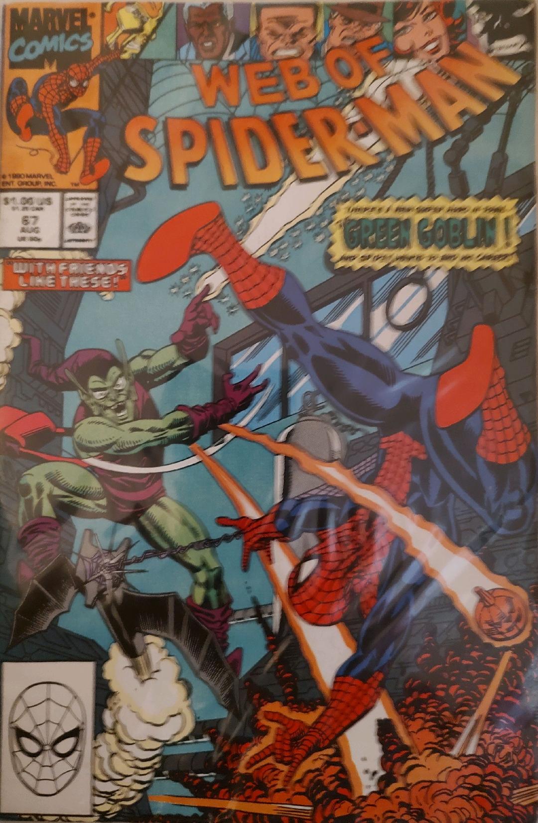 Web of Spiderman #67 Comic Book Cover