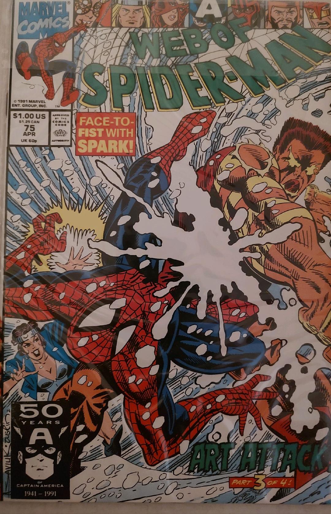 Web of Spiderman #75 Comic Book Cover