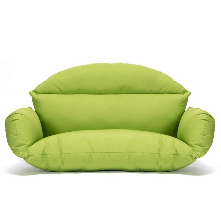 LeisureMod Hanging 2 Person Egg Swing Cushion Light Green