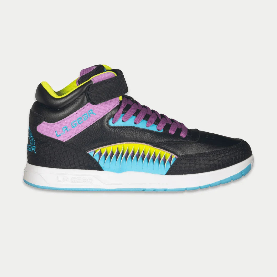 la gear sneakers 80s Women's Hightop Flame 6.5 / Black x Purple x Turquoise Variant:Zipper Lubricant This Tent is Unbelievable Z4 (E85 / E86) Good for