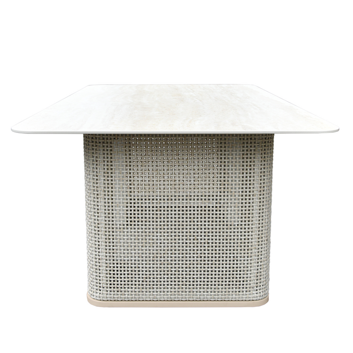 LeisureMod 4-Piece Conversation Set with Coffee Table, Sofa, and 2 Accent Chairs in Taupe Arvin Collection Taupe Table.