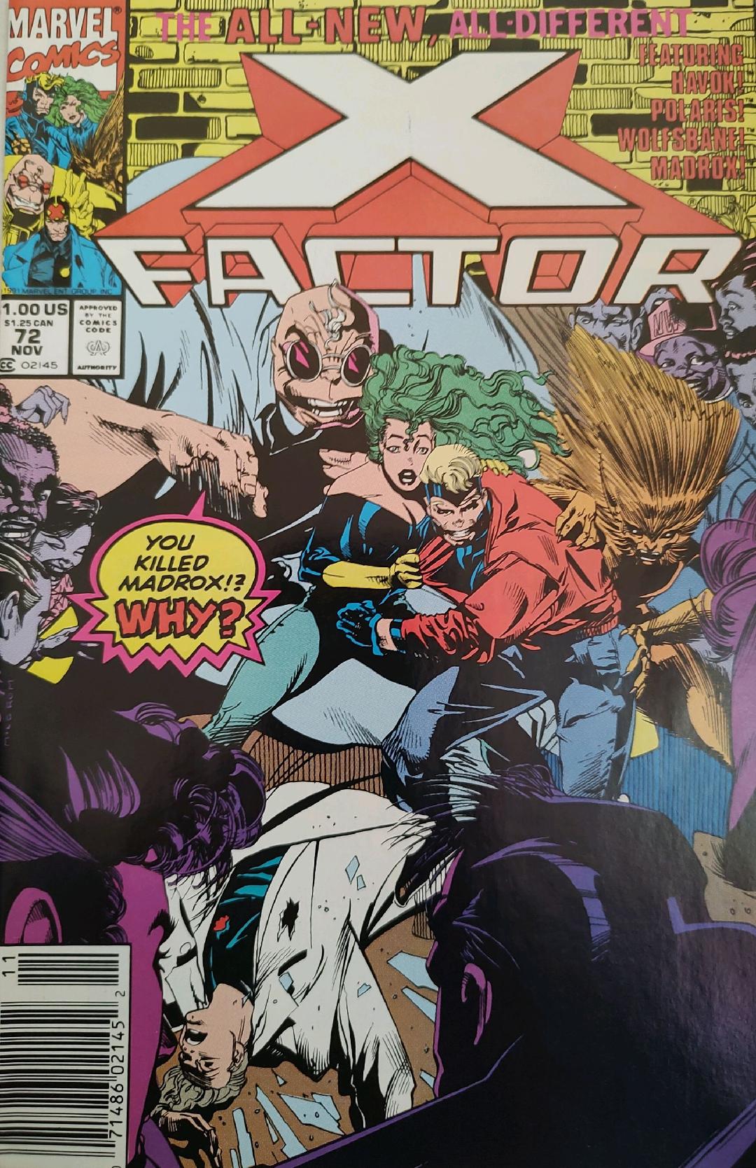 X-Factor #72 Comic Book Cover