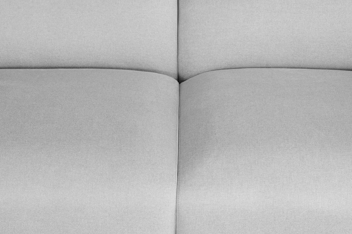 LeisureMod Whisper 6-Seater Conversation Set with Ottoman in Taupe Closeup.