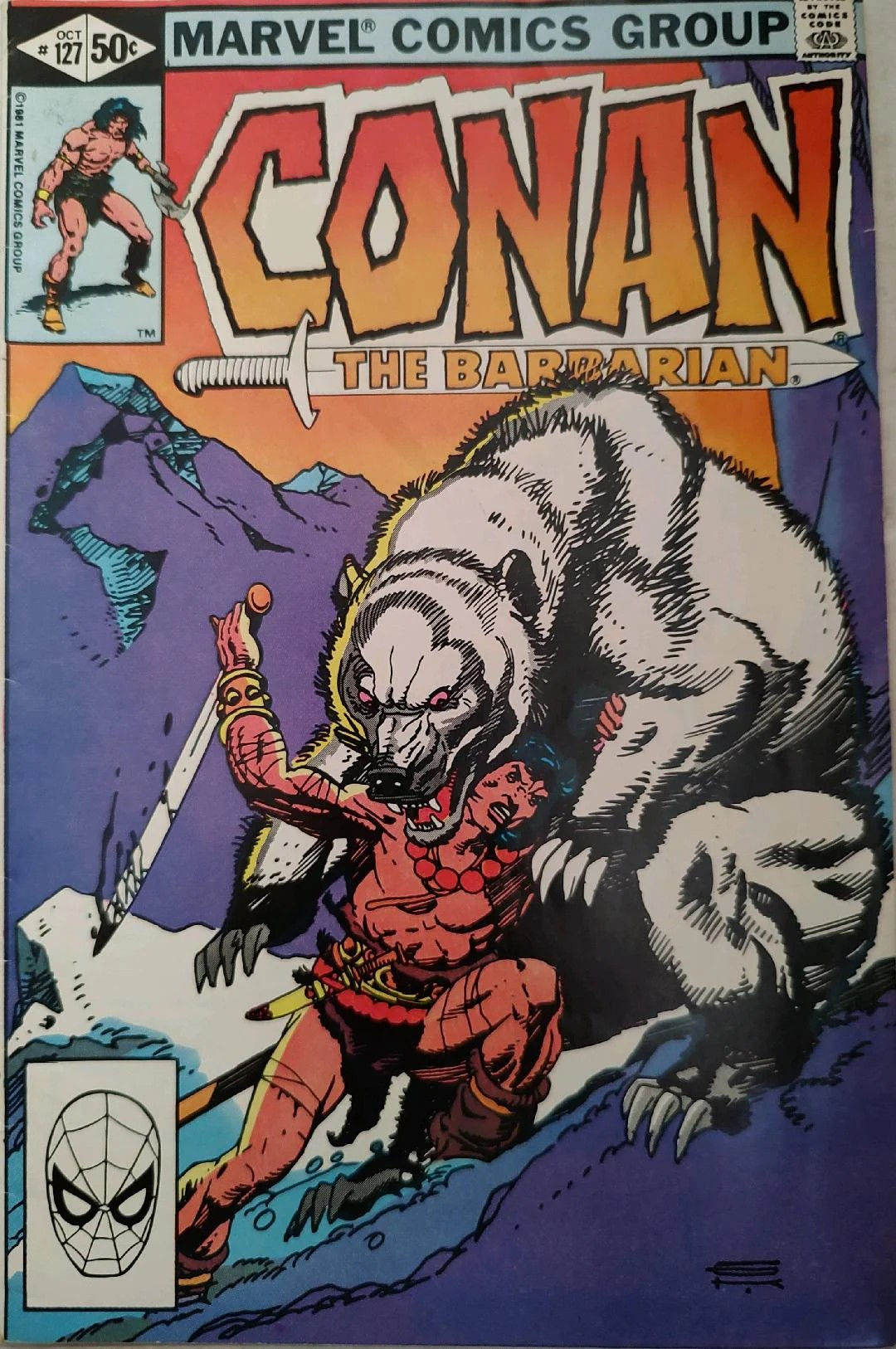 Conan The Barbarian Comic Book #127