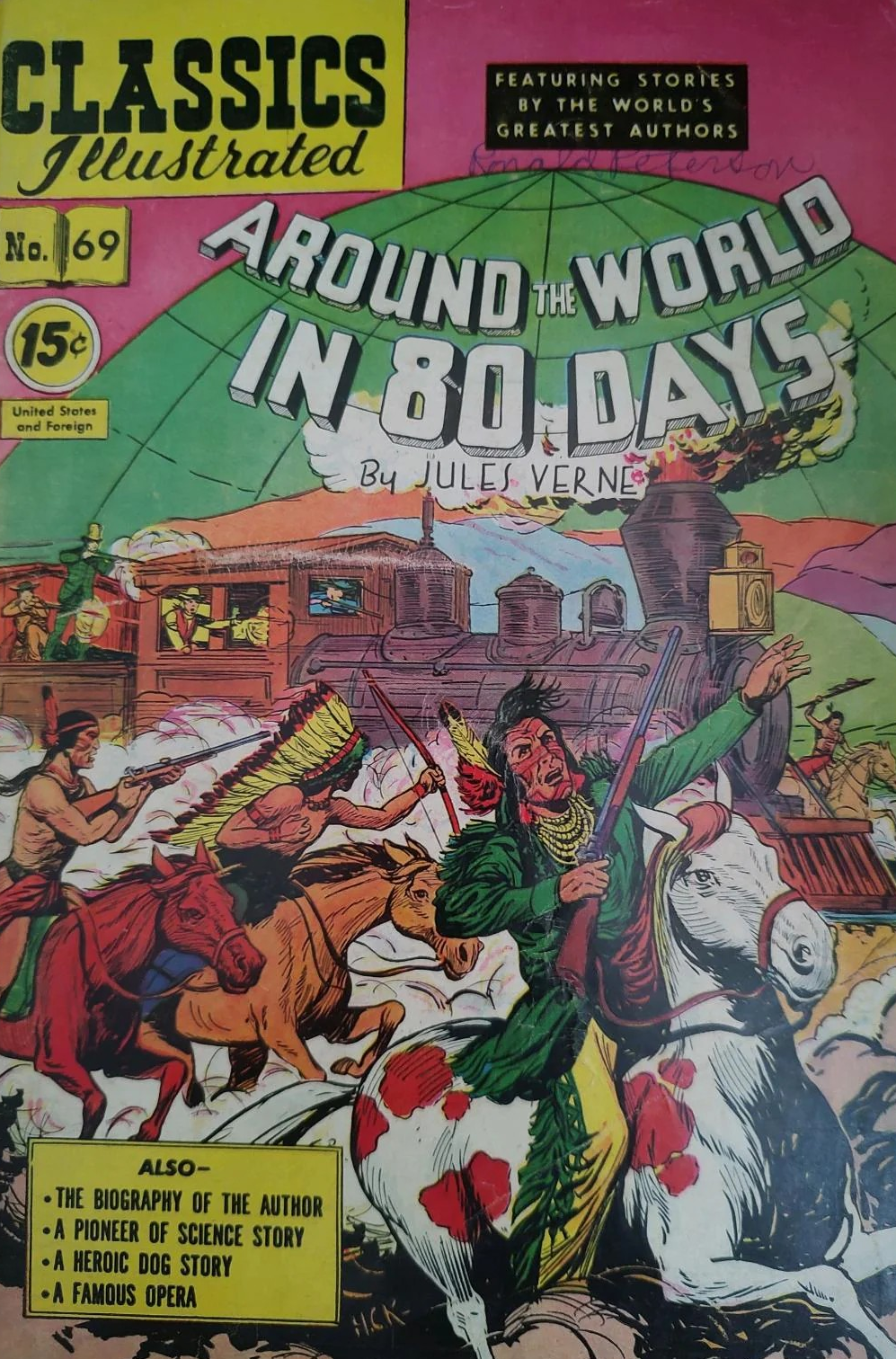 Classics Illustrated Classic Comics #69 Around the World in 80 Days Edition #2 Comic Book