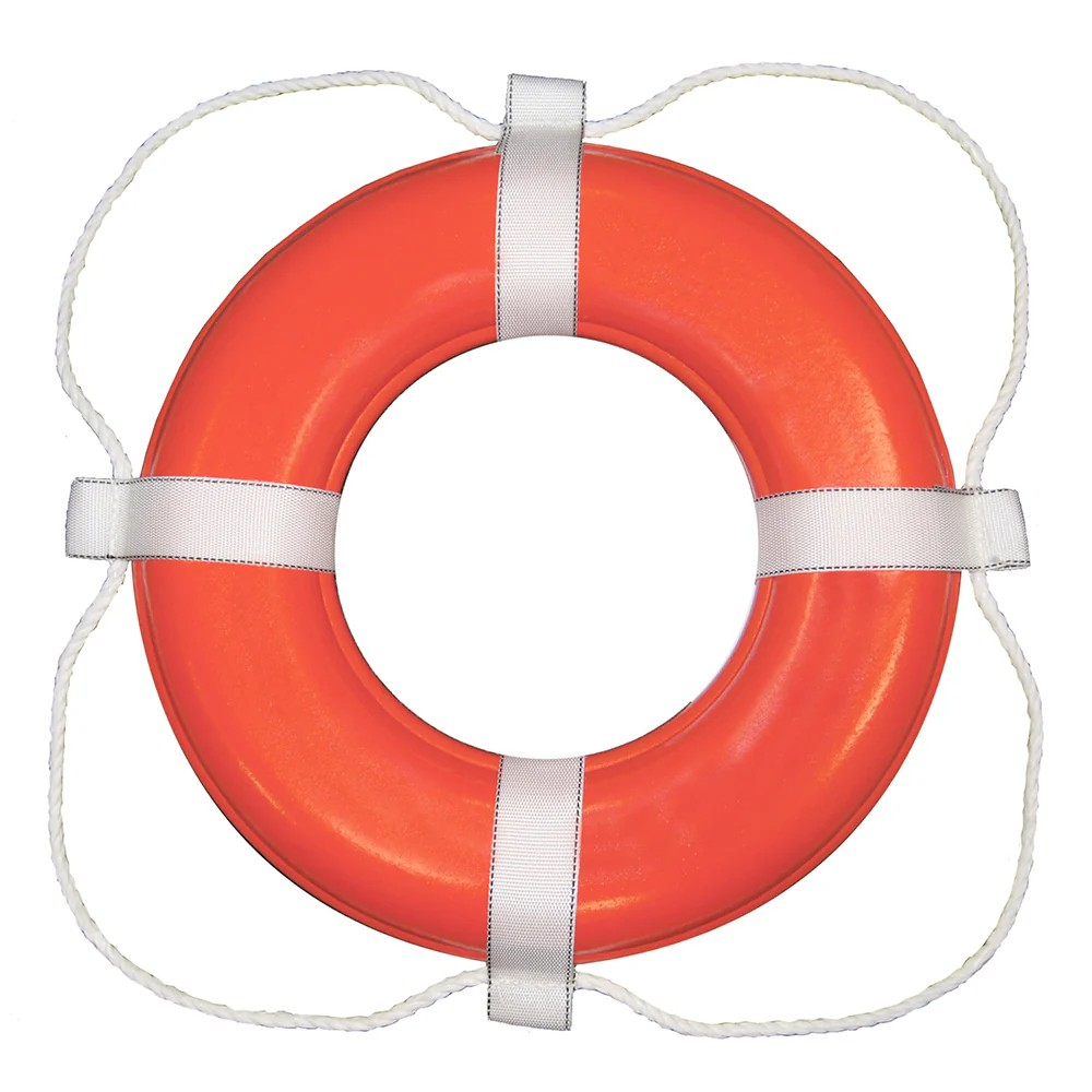 Buy Taylor Made Foam Ring Buoy - 24" - Orange w/White Grab Line