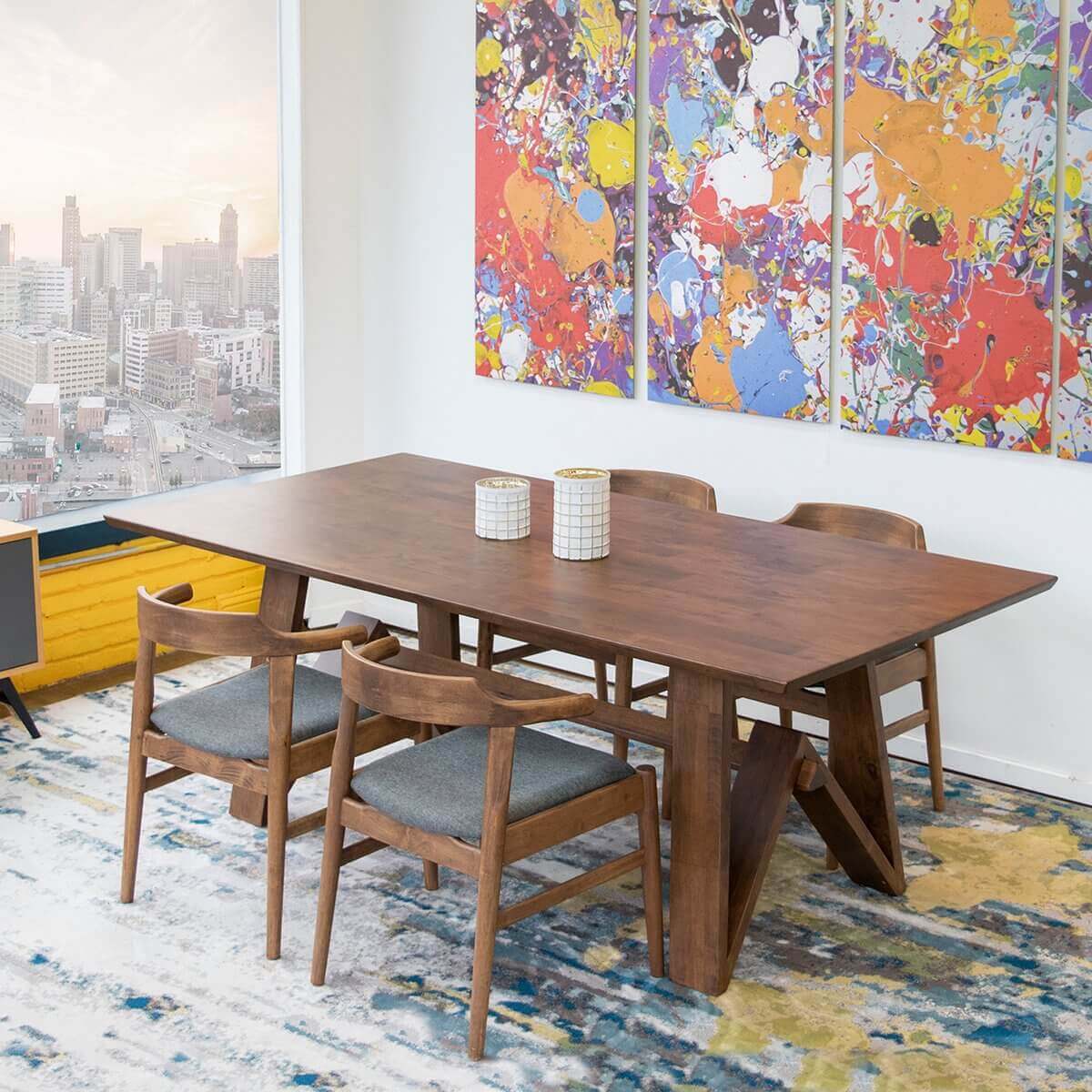 Table with Four Chairs and Painting