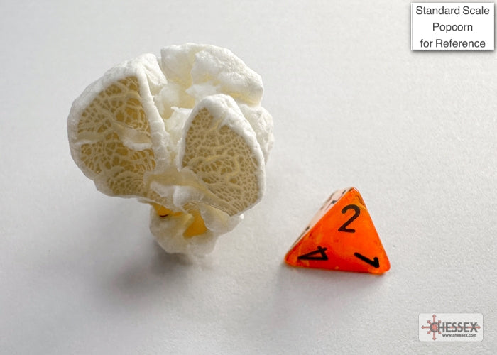Vortex Orange/black Mini-Polyhedral 7-Die Set (Mini Poly Release 3)