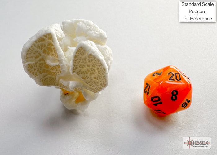 Vortex Orange/black Mini-Polyhedral 7-Die Set (Mini Poly Release 3)