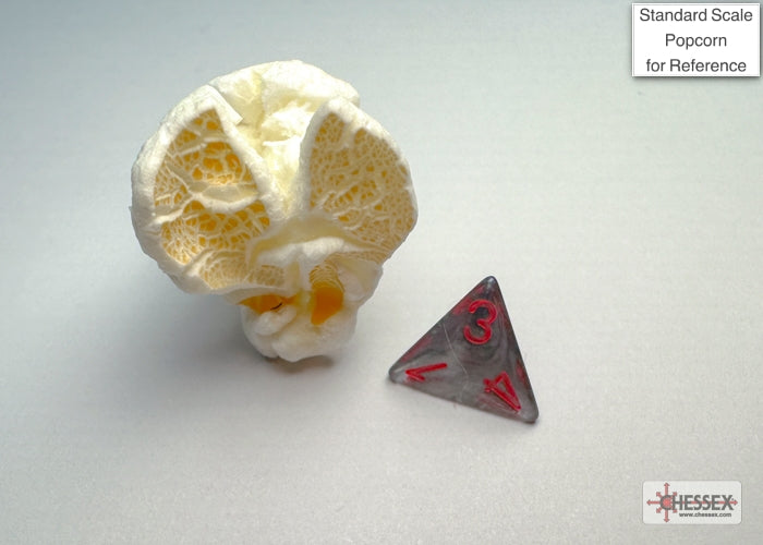 Velvet Black/red Mini-Polyhedral 7-Die Set (Mini Poly Release 3)