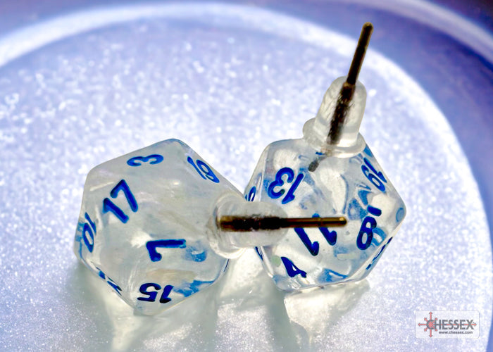 Stud Earrings Borealis® Icicle™ Mini-Poly d20 Pair