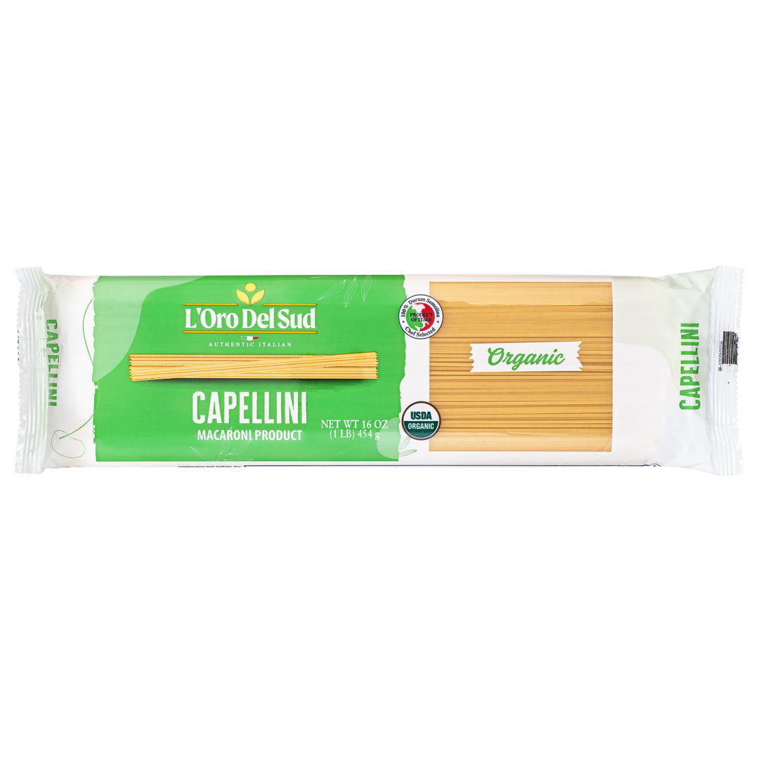 L'Oro Del Sud, Organic Capellini Pasta 20 Pack x 1 lbs.