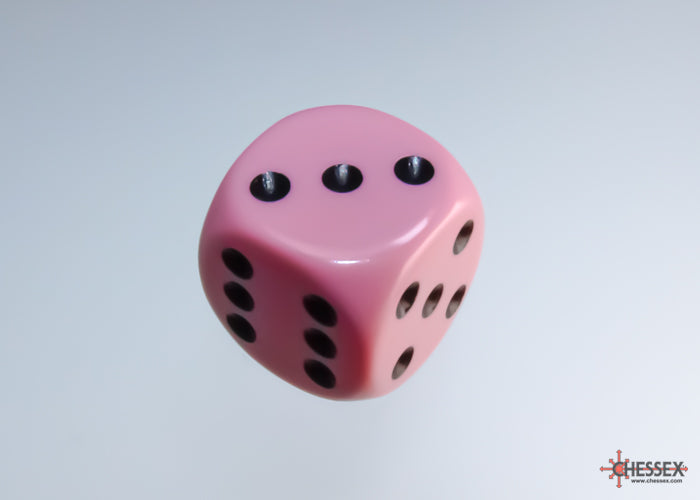 Chessex Opaque 16mm Pipped d6 Standard Dice Collection - Classic Colors - Available Individually