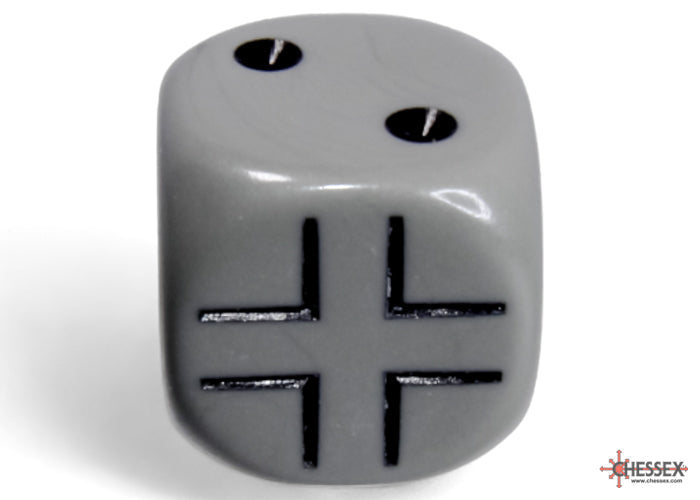 WW2 dice German Opaque Dark Grey/black 16mm d6 Dice Block (12 dice)