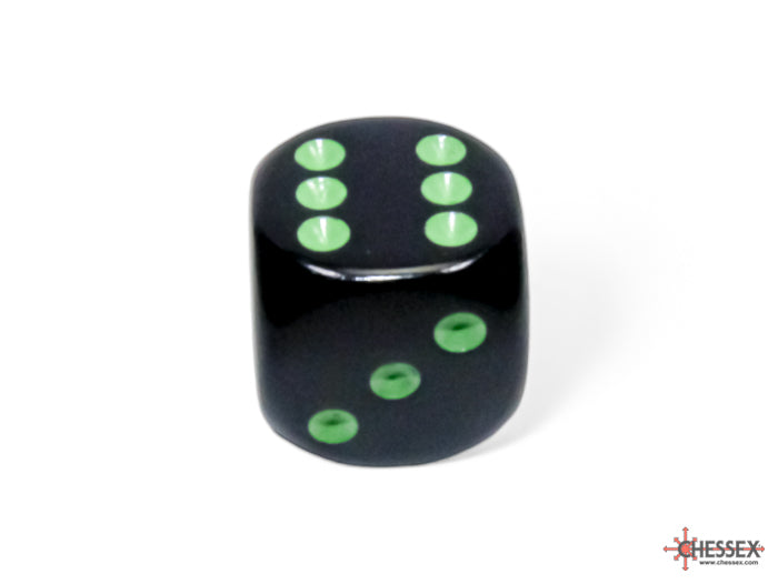 Chessex Opaque 16mm Pipped d6 Standard Dice Collection - Classic Colors - Available Individually