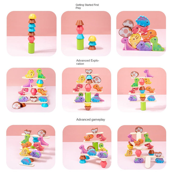 Wooden Stacking Balance Building Blocks