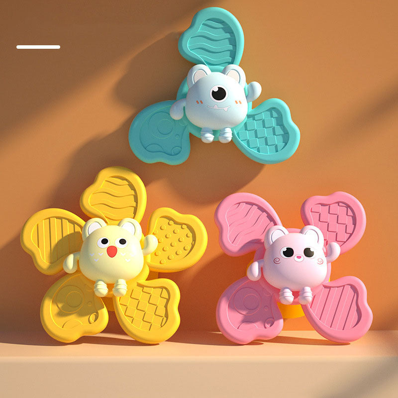 Baby Bath Spinning Top Toy – Suction Cup Spinner with Music and Animal Designs