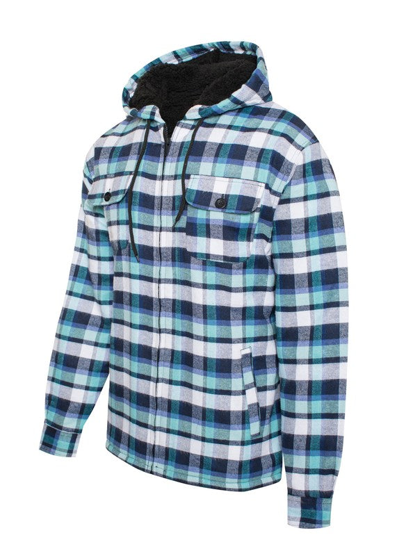 Men's Flannel Sherpa Lining Jacket