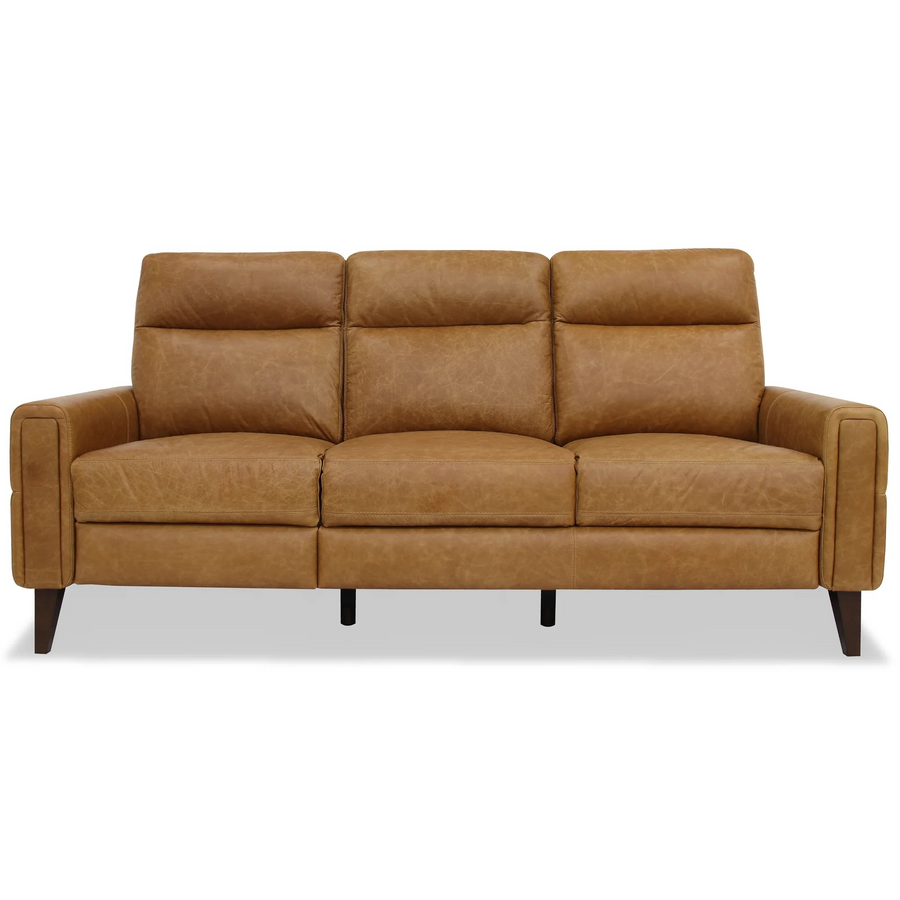 Elliot Incliner Sofa Left Waxy Tan Leather