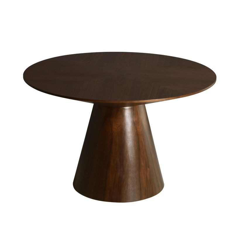 Leisuremod Fynix Collection Modern Dining Table in Walnut